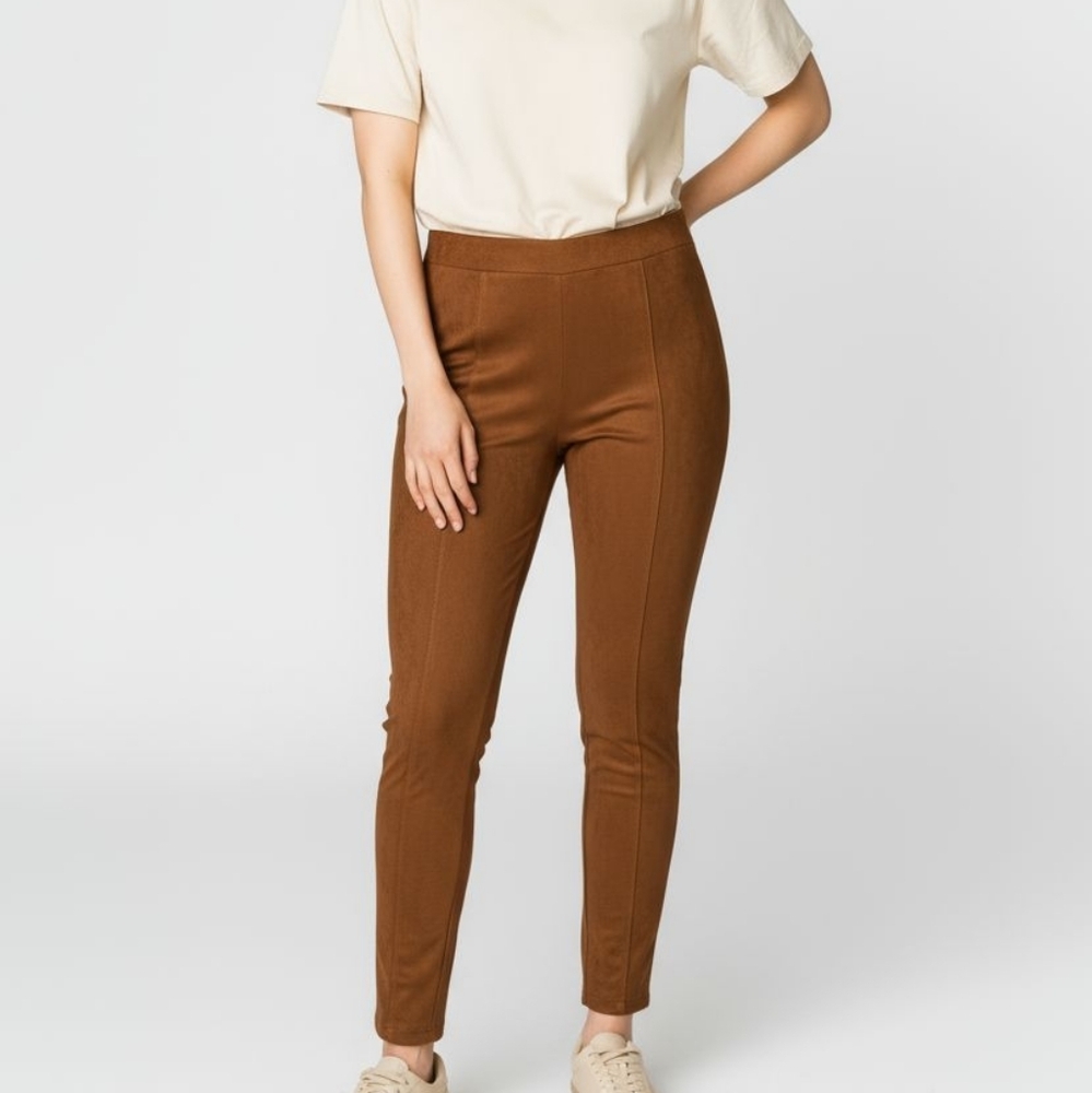 OLD NAVY Thick Faux Suede Pullon Pants sz XL with lots of stretch